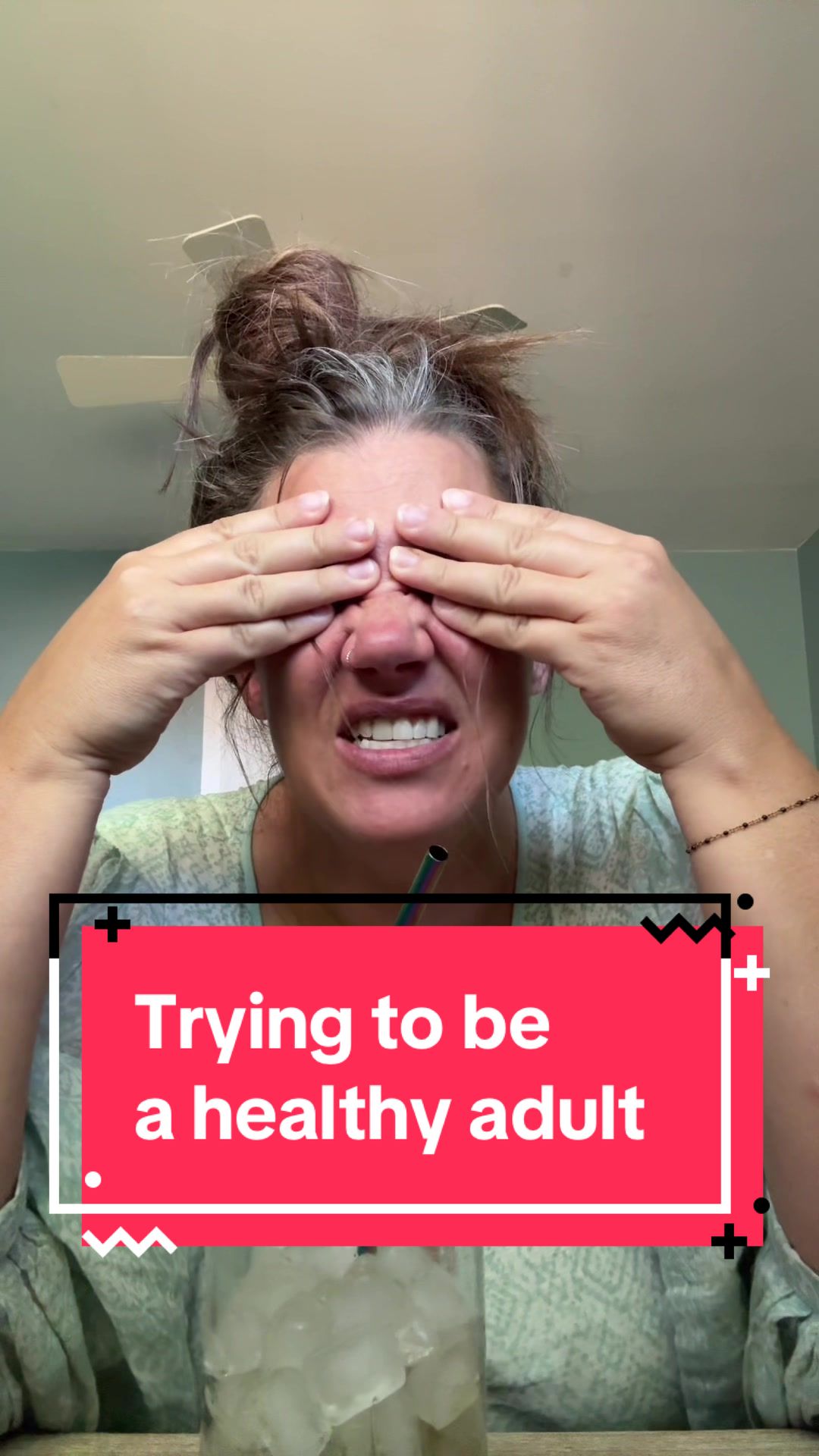 This healthy stuff is so lame. #healthjourney #ag1 #doitfat…