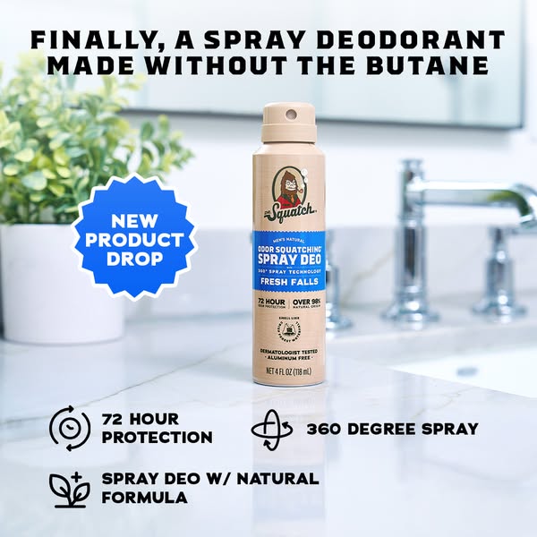Dr. Squatch ad, running 155 days: 🌿 INVISIBLE GLIDE & SPRAY DEOS 💪