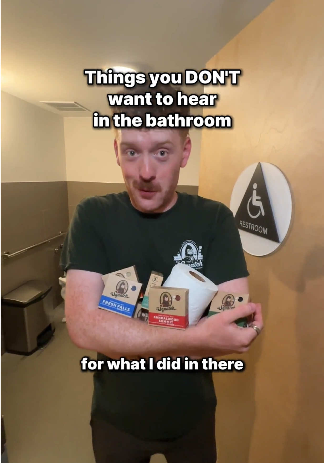 Dude move! I have to go #drsquatch #bathroom…